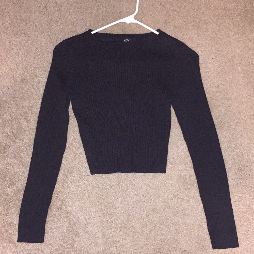 Ribbed Crop Sweater